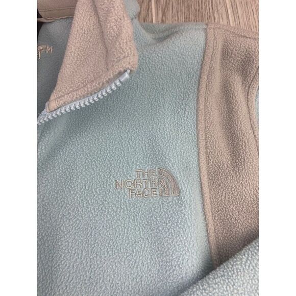 The North Face. Baby Blue and Gray Fleece full zip jacket. Girls XL - Picture 3 of 10
